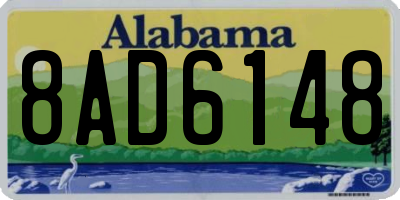 AL license plate 8AD6148