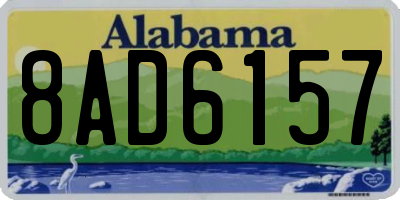 AL license plate 8AD6157