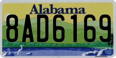 AL license plate 8AD6169