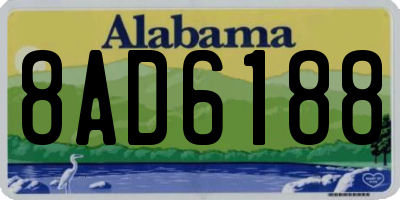 AL license plate 8AD6188