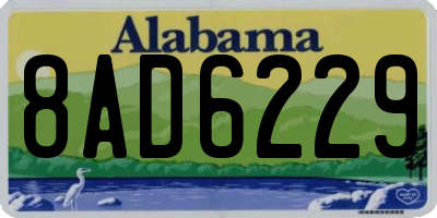 AL license plate 8AD6229