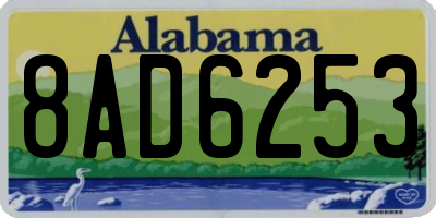 AL license plate 8AD6253