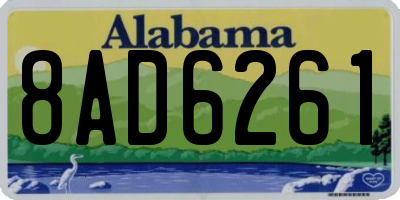 AL license plate 8AD6261