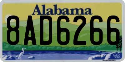 AL license plate 8AD6266