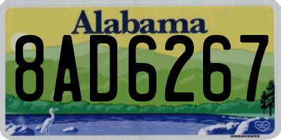 AL license plate 8AD6267