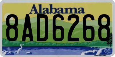 AL license plate 8AD6268