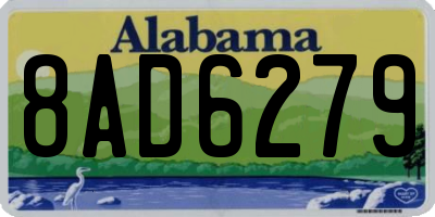 AL license plate 8AD6279