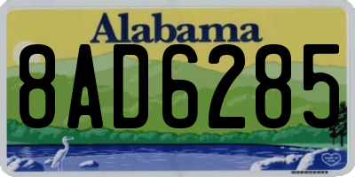 AL license plate 8AD6285