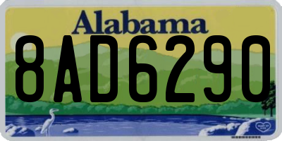 AL license plate 8AD6290