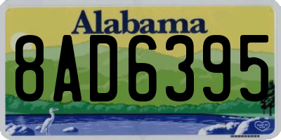 AL license plate 8AD6395
