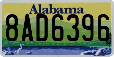AL license plate 8AD6396