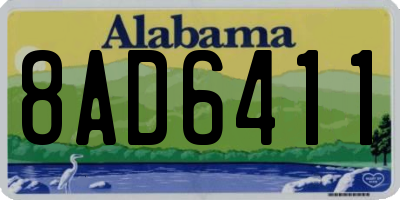 AL license plate 8AD6411