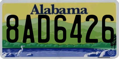 AL license plate 8AD6426