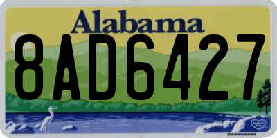 AL license plate 8AD6427