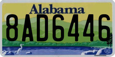 AL license plate 8AD6446