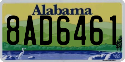 AL license plate 8AD6461