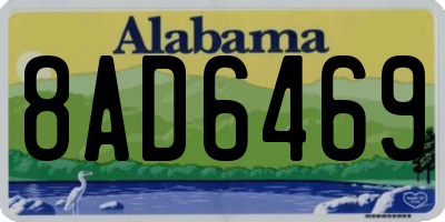 AL license plate 8AD6469
