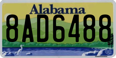 AL license plate 8AD6488