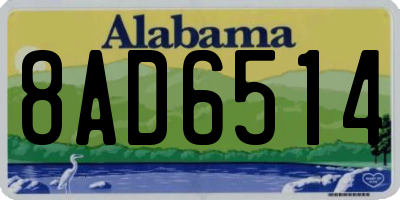 AL license plate 8AD6514