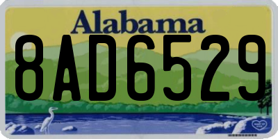 AL license plate 8AD6529