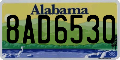 AL license plate 8AD6530