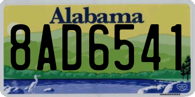 AL license plate 8AD6541