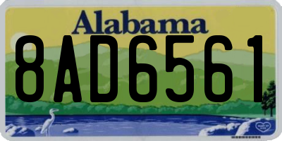 AL license plate 8AD6561