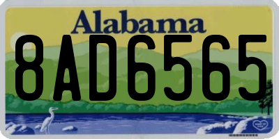 AL license plate 8AD6565