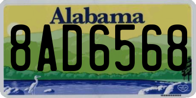 AL license plate 8AD6568