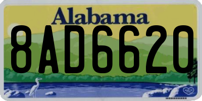 AL license plate 8AD6620