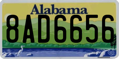 AL license plate 8AD6656
