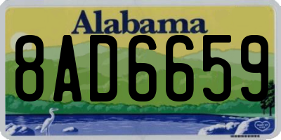 AL license plate 8AD6659