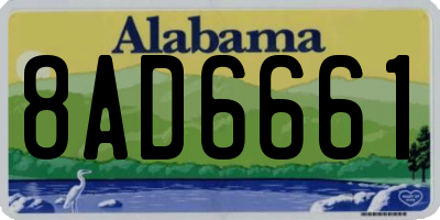 AL license plate 8AD6661