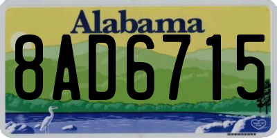 AL license plate 8AD6715