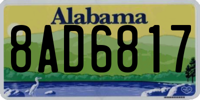 AL license plate 8AD6817