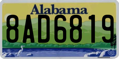 AL license plate 8AD6819