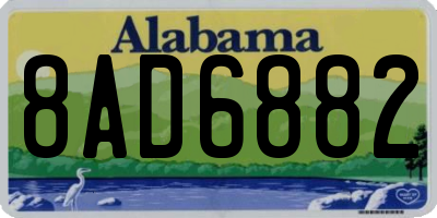 AL license plate 8AD6882