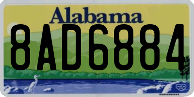 AL license plate 8AD6884