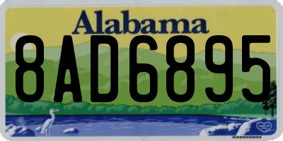 AL license plate 8AD6895