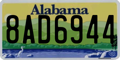 AL license plate 8AD6944