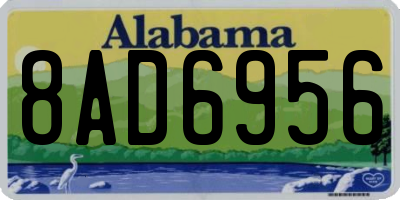 AL license plate 8AD6956