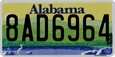 AL license plate 8AD6964