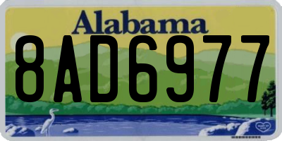 AL license plate 8AD6977