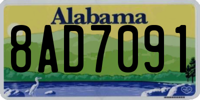AL license plate 8AD7091
