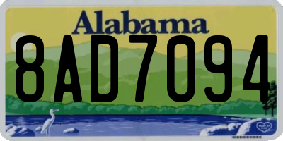 AL license plate 8AD7094