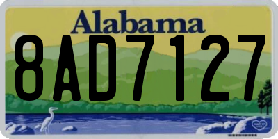 AL license plate 8AD7127