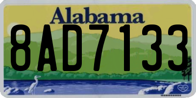AL license plate 8AD7133