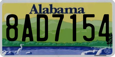 AL license plate 8AD7154
