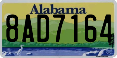 AL license plate 8AD7164