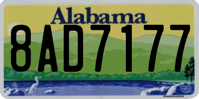 AL license plate 8AD7177